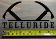 Telluride Decal Sticker Ski 5.5" Mountain Colorado Snowboard Purgatory Black