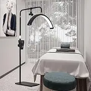 Led Beauty Moon light With Stand Support Lighting Phone Holder Kit LED Floor Lighting For Eyelash Tattoo Salon Beauty Skincare