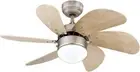 Westinghouse 7224000 Turbo Swirl Indoor Ceiling Fan Light 30 Inch Brushed Nickel
