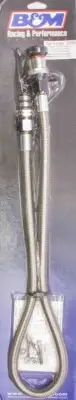 Dipstick for 6L80E for Chevy Camaro 2010-14, Firewall Mount, Braided Stainless