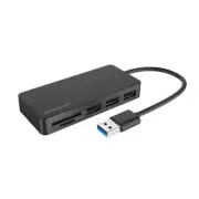 CH368 3 Port USB 3.0 Hub with Dual Slot SD MicroSD Card Reader