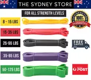 AUS STOCK HEAVY DUTY RESISTANCE BANDS FITNESS GYM FITNESS YOGA PULL UP TRAINING