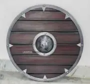 24'' Wooden Viking Shield | Medieval LARP Roleplay or Cosplay Shield
