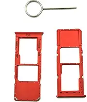 Single SIM Tray for Samsung Galaxy A02 SM-A022F SM-A022M with SIM Eject Tool red