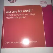 Assure by Medi 20-30 Calf Open Toe Size L Petite E WIDE Compression Stockings