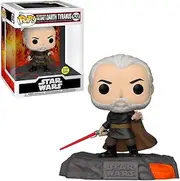 Funko PoP! Star Wars - Red Saber Series Darth Tyranus Glow Vinyl Figure, 10 cm Height