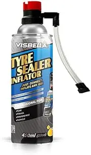Visbella CAR TYRE INFLATOR Sealer - Emergency Flat Tire Repair and Inflator, Universal