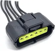 6Pin Car Gasoline Pump Socket Accelerator Pedal Electronic Connector Wire Harness Compatible with F~rd Focus KIA Hyu~dai Mits~bishi 184060-1 (Color : 6P Wire Harness, Size : 20 Sets)