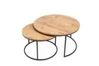 Nested Coffee Table set ( 2pcs) - Modern Interior Decoration - Center Table