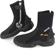 SEAC Pro HD, 6mm Neoprene Wetsuit Boots with Side Zipper