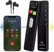 Digital Voice Activated Recorder 64Gb Spy Slim Dictaphone Noise Canceling