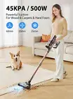 Cordless Vacuum Cleaner, 45000PA/500W Powerful Suction Stick Vacuums with 60min