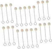 CORHAD Dauber Brushes for Leather Dyeing 25pcs Wool Daubers with Smooth Stain Application