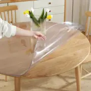 2mm Thick Clear Round Table Cover Protector for 46" Dining Room Tables