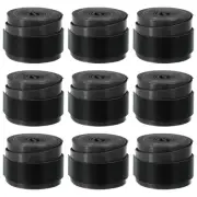 9 Pack Tennis Racket Grip Tape 43.3" Stretchy Non-Slip Absorb Sweat Black