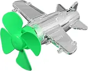 Wind Power LED Lights Airplane Shape – Colorful Wind-Powered Ornament Light For Bikes & Scooters | Waterproof Anti-Collision Warning Light For Handlebar Or Mirror, Auto Decorative LED For Night Riding