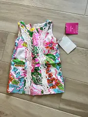 (E) NWT! Lilly Pulitzer for Target Baby Girls Floral Shift Dress Lined 12 months