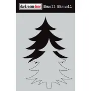 Darkroom Door Small Stencil Christmas Tree