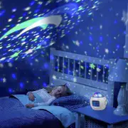 Kids Alarm Clock, Stars 7 Color Changing Night Light, Digital Alarm Clock Temperature Detect For Toddler, Children Boys And Girls, Students To Wake Up
