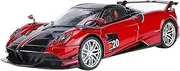 Die Casting 1:24 for Pagani Huayra Zonta HP China Dragon Simulation Alloy Car Model Sound and Light Fully Open Door Miniature Vehicle Model Presents Ornaments(1:18 Huayra BC Red)