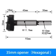 Woodworking Upgrade 35Mm Concealed Hinge Jig Kit Hinge Boring Jig Drilling Guide