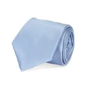 Jeff Banks Occasions Range Mens Stylish Modern Formal Suit Tie Silk Plain Blue