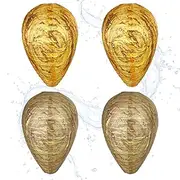 Scettar Set of 4 Dummy Wasp Nest, Weatherproof for Wasp Repellent, Hornet Nest Dummy for Hanging, for Home and Garden, Balcony