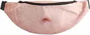 [Segutage] Belly Fanny Pack, Adjustable Fanny Pack White Elephant Gifts 3D Men Beer Fake Belly Fanny Pack Belly Fanny Pack Funny for Dad,Brother,Friends, NO, Fashion