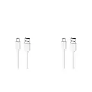 2PK Moki USB-A to USB-C SynCharge Cable 1M iPhone/Android Classic White