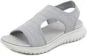 [Biilyli] Womens Comfortable Athletic Hiking Sandals 2024 simple Arch Support Sandals Summer Fashion Lightweight Outdoor Sport Walking Sandals Beach Shoes Non-slip Sandals Water Shoes
