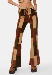 [dELiA*s by Dolls Kill] Struck By Wonder Patchwork Pants