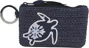 [Vera Bradley] Straw Zip ID Case, Steel Blue Medallion, Steel Blue Medallion, Zip Id Case