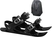 Snow Skate,Short Snowskates | Lightweight Anti Slip Skiing Tools, Adjustable Skiing Accessory with Carry Bag, Multifunctional Compact Snowshoes for Men Women Kids Winter Trip