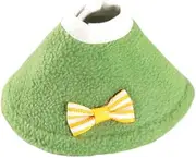 Soft Recovery Collar for Birds, Multi-Coloured, Lightweight Protective Cone for Parrots and Canaries (Dark Green, L)