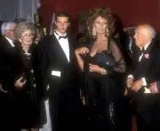 Sophia Loren and family during 63rd Annual Academy Awards at Shr .. Old Photo