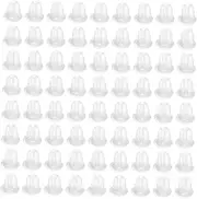 [TOVINANNA] 1200pcs Earring Backs for Heavy Earrings Comfortable Silicone Flat Back Anti-drop