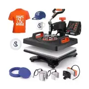 6 in 1 Heat Press Machine Professional Sublimation Machine 12" X 15", Swing A...