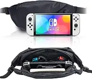 ECHZOVE Travel Bag for Switch/Lite/OLED, Portable Waterproof Backpack Carrying Shoulder Chest Gaming Bag Case Compatible with Nintendo Switch/Lite/OLED Console Dock Joy-Cons Accessories Storage
