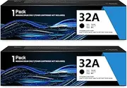 2 Pack Black 32A | CF232A Compatible Drum Unit Replacement for HP Laser Pro M203dn M203dw ; MFP M227sdn MFP M227fdn ; Ultra MFP M230sdn M230fdw Printers