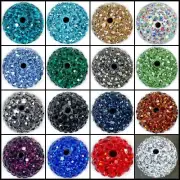 Glitter Crystal Bead Flat Back Glass Rhinestone Glue On Strass Garment 20-100PCS