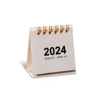 在飛比找momo購物網優惠-【小麥購物】2024年 迷你小桌曆(簡約桌曆 日曆 行事曆 
