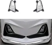 Compatible For Hyundai Sonata 2018 2019 Foglights Car Fog Lamp Auto Signal Lamp Front Bumper Grille Driving Fog Light Assembly(2 Pcs)