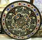 Gemstone Inlay Work Cafeteria Table with Elegant Look Marble Dining Table Top