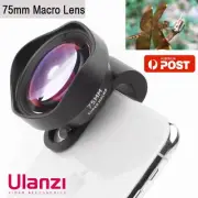 Ulanzi 75mm Professional Macro Photography Phone Camera Lens with Clip Universal