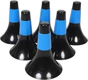 NULYLU Plastic Basketball Training Cones 8pcs Set Cones Training Markers for Sports Agility Practice