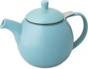 FORLIFE Curve Teapot with Infuser, 24-Ounce, Turquoise