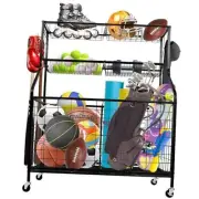 Garage Sports Equipment Organizer, Ball Storage Rack, Garage Sports Equipment