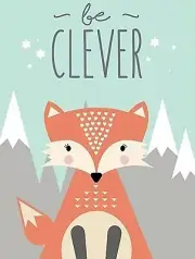 Be Clever Nursery Fox Iron On Transfer For T-Shirt + Light & Dark Fabrics #5