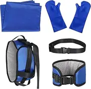 Home Care Nursing Kit, 5 in 1 Patient Lift Transfer Aid, Mobility Assistive Device Set with Gait Belt, Slide Sheet, Slide Gloves, Extension Belt, Secure Transfer Belt for Elderly and Disabled