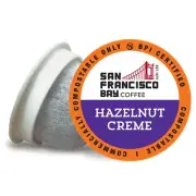 San Francisco Bay Compostable Coffee Pods - Hazelnut Crème 36 Ct K Cup Compat...